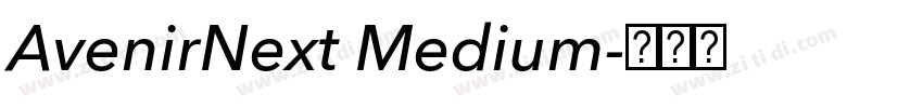 AvenirNext Medium字体转换